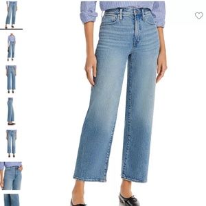 Madewell Perfect High Rise Wide Leg Jeans in Heathcote NWT